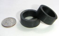 1" Mini Black Flipper Rubber